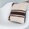 Striped Beige Kilim Pillow Cover 16x16 8091