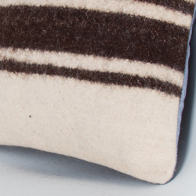 Striped Beige Kilim Pillow Cover 16x16 8091