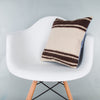 Striped Beige Kilim Pillow Cover 16x16 8092