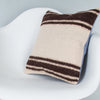 Striped Beige Kilim Pillow Cover 16x16 8092