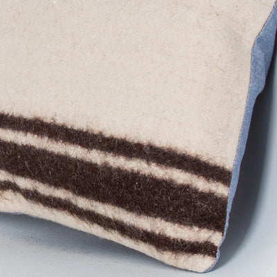 Striped Beige Kilim Pillow Cover 16x16 8092