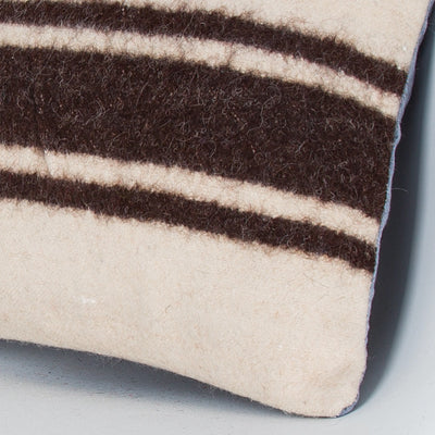 Striped Beige Kilim Pillow Cover 16x16 8093