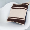 Striped Beige Kilim Pillow Cover 16x16 8097
