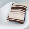 Striped Beige Kilim Pillow Cover 16x16 8099
