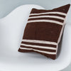 Striped Beige Kilim Pillow Cover 16x16 8167