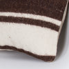 Striped Beige Kilim Pillow Cover 16x16 8241
