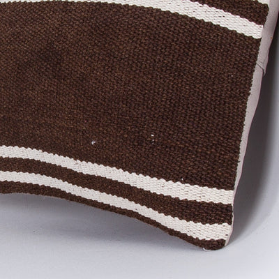 Striped Beige Kilim Pillow Cover 16x16 8248