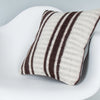 Striped Beige Kilim Pillow Cover 16x16 8354