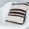 Striped Beige Kilim Pillow Cover 16x16 8355