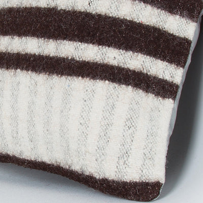 Striped Beige Kilim Pillow Cover 16x16 8355