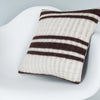 Striped Beige Kilim Pillow Cover 16x16 8356