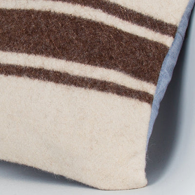 Striped Beige Kilim Pillow Cover 16x16 8370