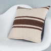 Striped Beige Kilim Pillow Cover 16x16 8374