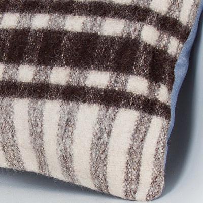 Striped Beige Kilim Pillow Cover 16x16 8375