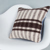 Striped Beige Kilim Pillow Cover 16x16 8376