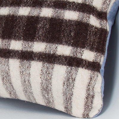 Striped Beige Kilim Pillow Cover 16x16 8376