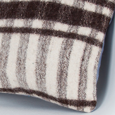 Striped Beige Kilim Pillow Cover 16x16 8377