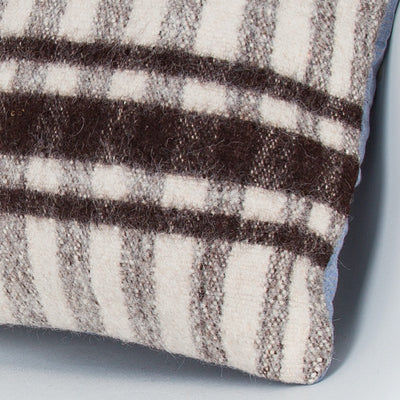 Striped Beige Kilim Pillow Cover 16x16 8378