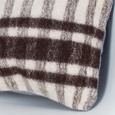 Striped Beige Kilim Pillow Cover 16x16 8380