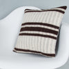 Striped Beige Kilim Pillow Cover 16x16 8384