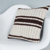 Striped Beige Kilim Pillow Cover 16x16 8387