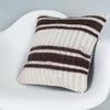 Striped Beige Kilim Pillow Cover 16x16 8388