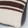 Striped Beige Kilim Pillow Cover 16x16 8397