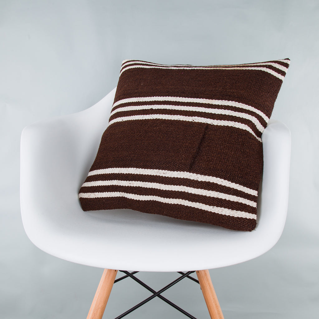 Striped Beige Kilim Pillow Cover 20x20 8928