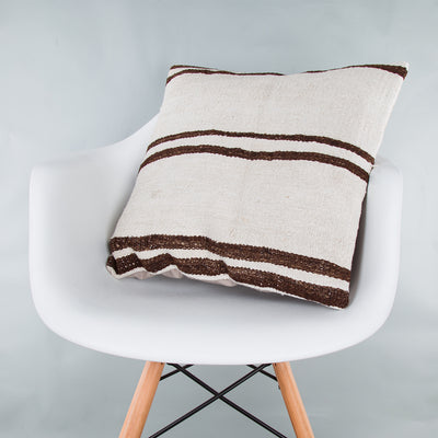 Striped Beige Kilim Pillow Cover 20x20 8970