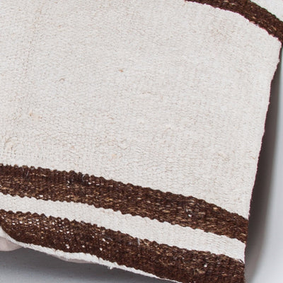 Striped Beige Kilim Pillow Cover 20x20 8970