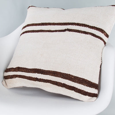 Striped Beige Kilim Pillow Cover 20x20 8979