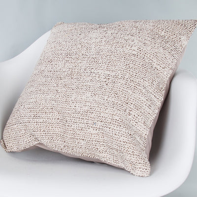 Striped Beige Kilim Pillow Cover 20x20 9047