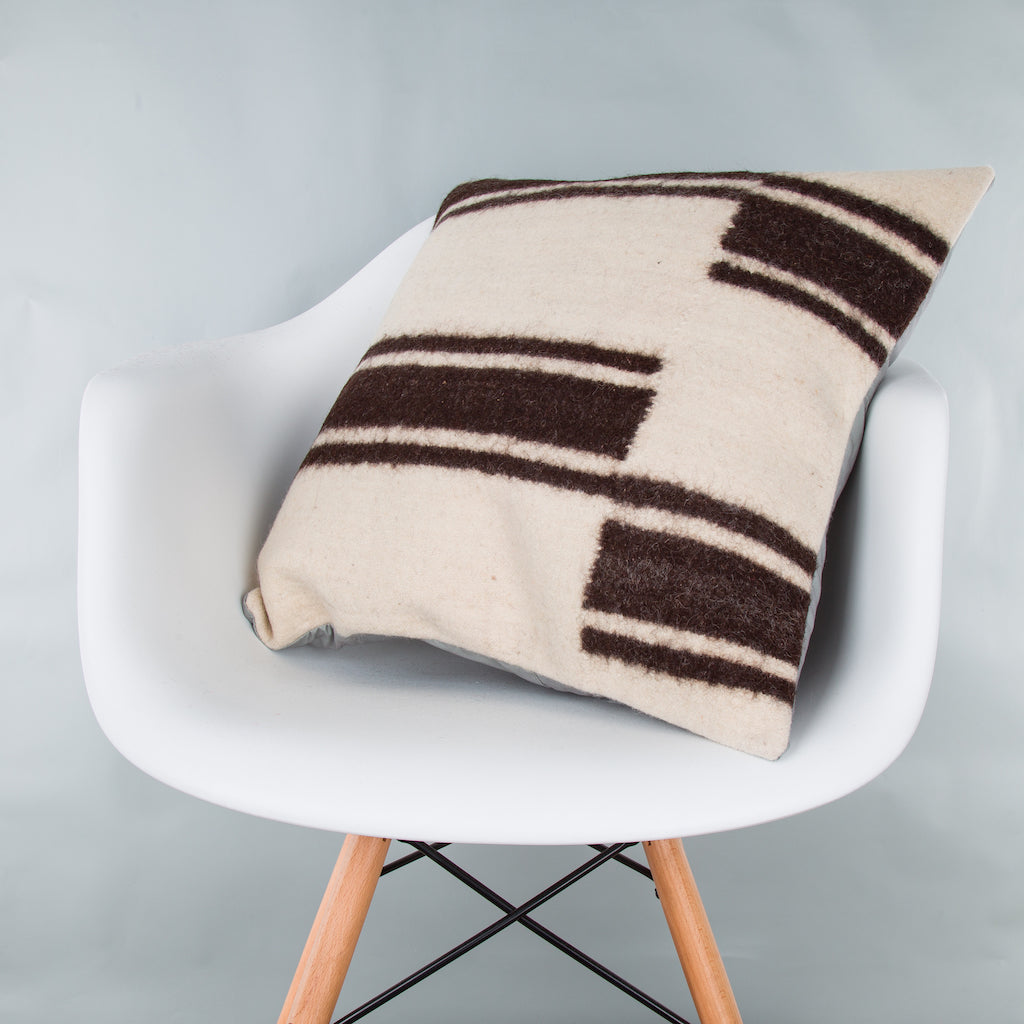 Striped Beige Kilim Pillow Cover 20x20 9104