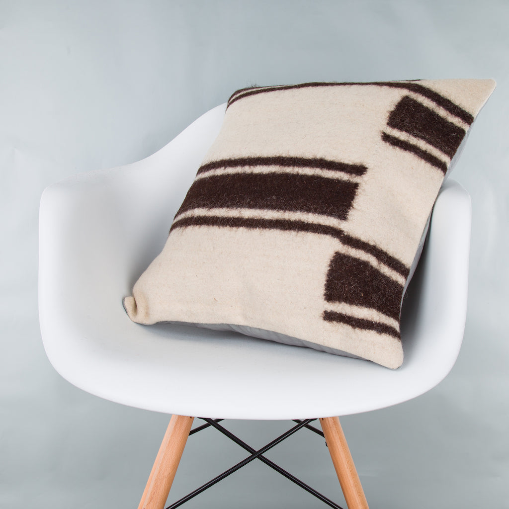 Striped Beige Kilim Pillow Cover 20x20 9105