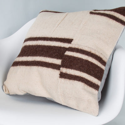 Striped Beige Kilim Pillow Cover 20x20 9106