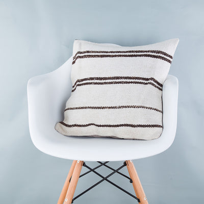 Striped Beige Kilim Pillow Cover 20x20 9161