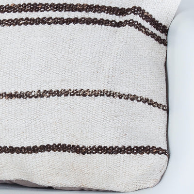 Striped Beige Kilim Pillow Cover 20x20 9161