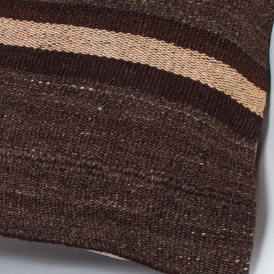 Striped Beige Kilim Pillow Cover 20x20 9281