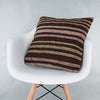 Striped Beige Kilim Pillow Cover 20x20 9347