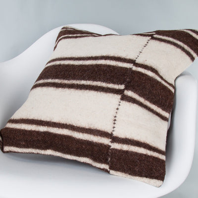 Striped Beige Kilim Pillow Cover 20x20 9359