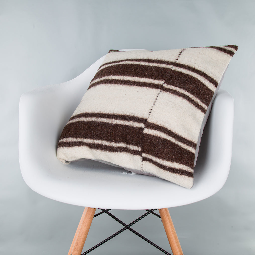 Striped Beige Kilim Pillow Cover 20x20 9360