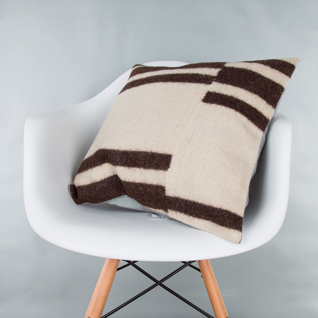 Striped Beige Kilim Pillow Cover 20x20 9362