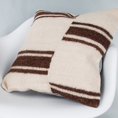 Striped Beige Kilim Pillow Cover 20x20 9367