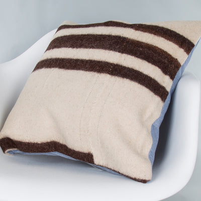 Striped Beige Kilim Pillow Cover 20x20 9376