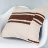 Striped Beige Kilim Pillow Cover 20x20 9379