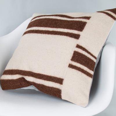 Striped Beige Kilim Pillow Cover 20x20 9381