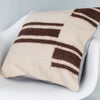 Striped Beige Kilim Pillow Cover 20x20 9383