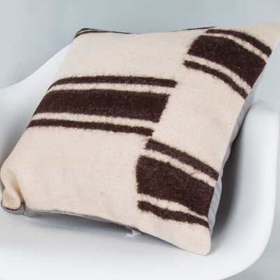 Striped Beige Kilim Pillow Cover 20x20 9384