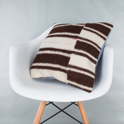 Striped Beige Kilim Pillow Cover 20x20 9390