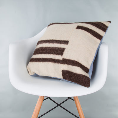 Striped Beige Kilim Pillow Cover 20x20 9392